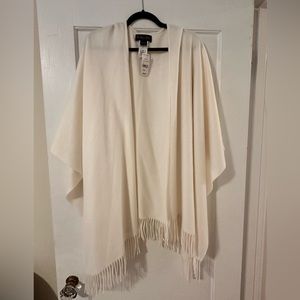 Brand New w/ Tags Brook Brothers Cream 100% Cashmere Poncho